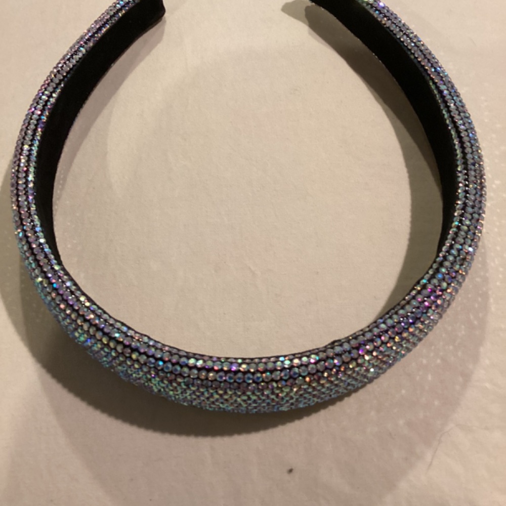 Multicolored crystal headband